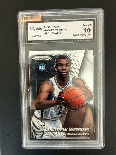 2014-15 Panini Prizm Andrew Wiggins #251 Rookie Timberwolves GMA 10 Gem Card