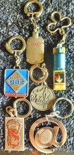 Lot PORTE CLÉ 1960 GAZ de FRANCE Butagaz MONAGAZ Soudogaz Camping BOURBON AUGIS