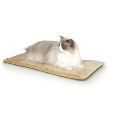 K H Pet Products Thermo-Kitty Heated Mat   Sage Indoor Cat Pad, 12.5x25"