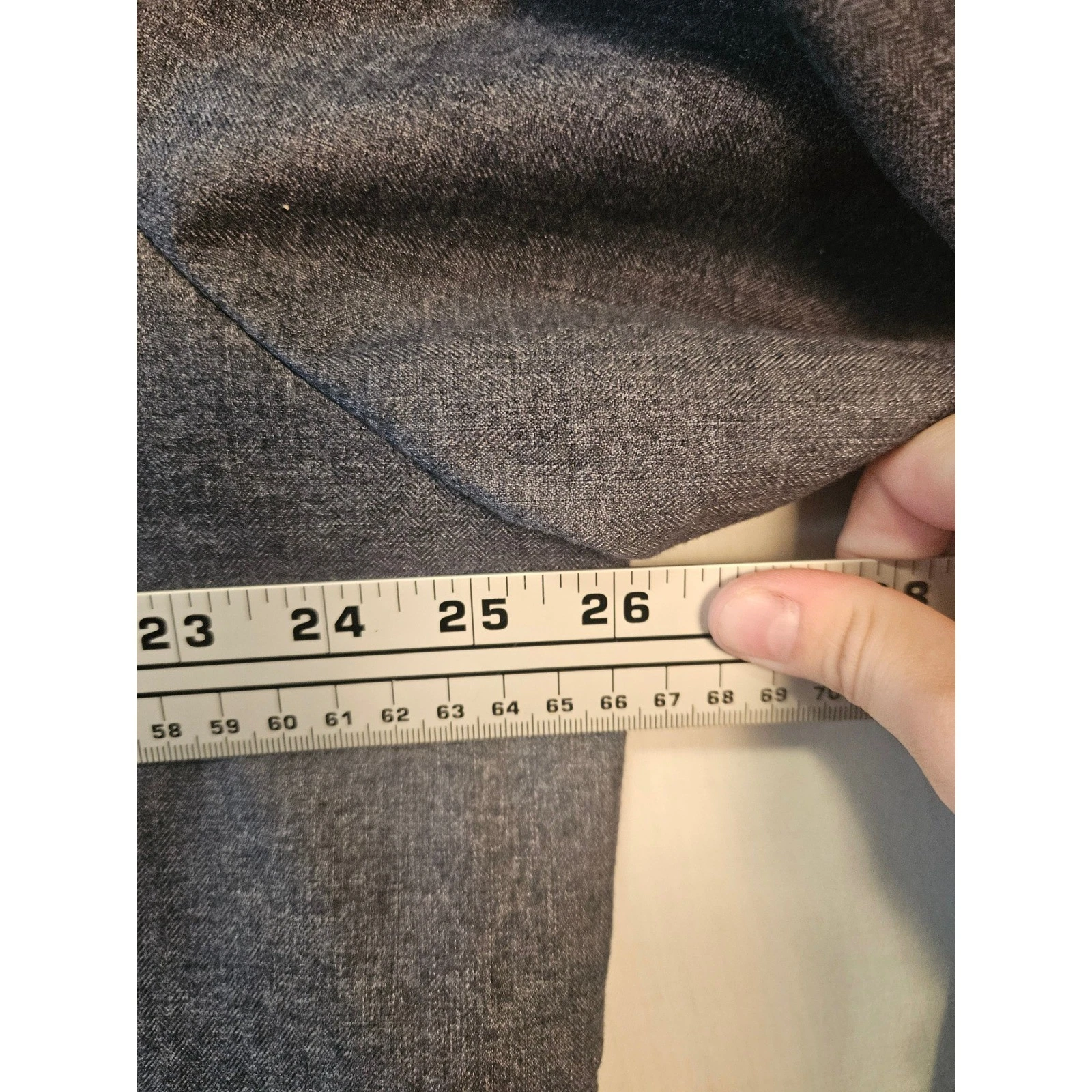 Vuori Mens Shirt Jacket Charcoal Gray Heather Herringbone Shacket XL RN104141 image 3