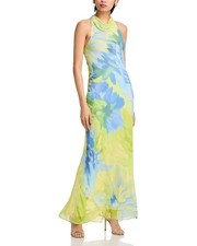 AQUA Chiffon Maxi Dress Size 6 MSRP $278