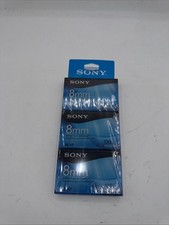 Lot of 3 Sony 8mm Video Tapes P6-120MPR 120 Minute MP Standard Sealed