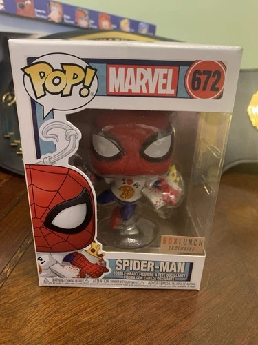 Funko Pop Marvel Spider-Man #672 Box Lunch Exclusive Vinyl Pizza Delivery Comic