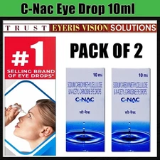 NEW C-NAC Eye Drops For Cataract, N-Acetylcarnosine 10 ML Pack of 2