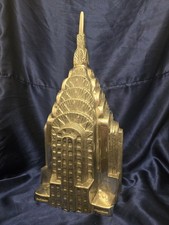 New York Chrysler Building Statue Sculpture - Pottery Barn - Silver Metal Art
