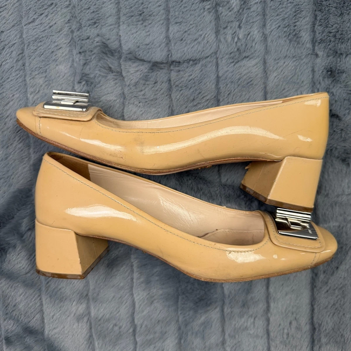 PRADA Block Beige Heels for Women for sale | eBay