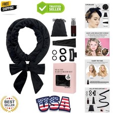 No Heat Curling Rod Headband, Overnight Velour Hair Curls Roller Wrap for Wom...