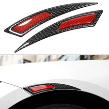 2pcs Universal Carbon Fiber Fender Wheel Eyebrow Bumper Stickers Stripe Decorate