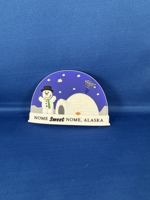 Disney Pixar Magnet Knick Knack Nome Sweet Nome Snow Globe Snowman Alaska NEW!