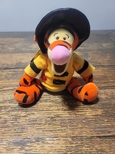 Disney Store Firefighter Winnie The Pooh Tigger Plush Stuffed Animal 9.5  