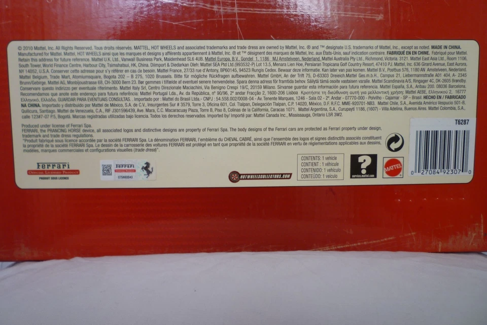 ferrari 1/18 F10 Fernando Alonso Hot Wheels - Immagine 4 di 4