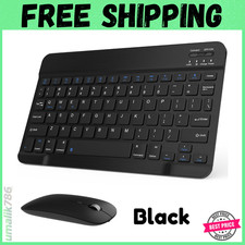 Rechargeable Bluetooth Keyboard and Mouse Combo Universal Ultra-Slim Wireless