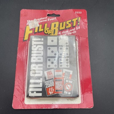 Vintage NIP 80s Fill or Bust! Card/Dice Game 2222
