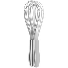Stainless Steel Whisk 10 Inch Ergonomic Handle Dishwasher Safe Kitchen Tool