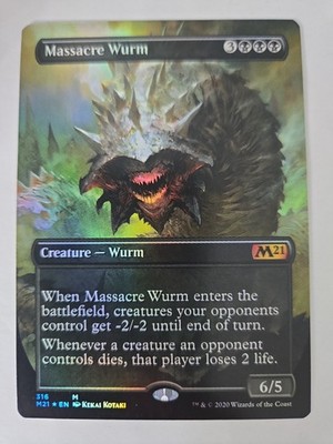 Massacre Wurm (Alternate Art) Core Set 2021 Foil