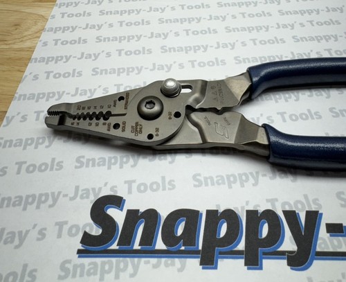 Snap-on Tools USA NEW POWER BLUE 9" Wire Stripper / Cutter / Crimper PWCS9ACF - Picture 3 of 8