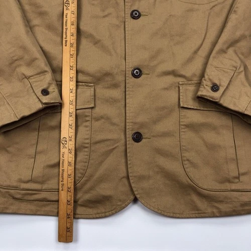 Duluth Trading Co Gentlemans Casual Jacket Tan Cotton Canvas 2XLT Tall image 4