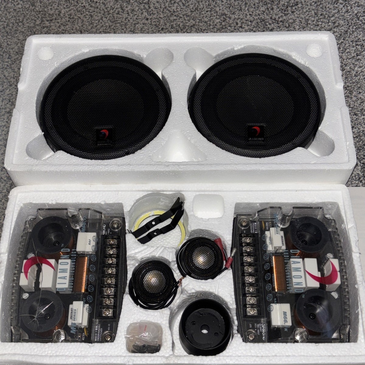 Diamond スピーカー Audio Technology S6.0m 4 120W ペア 自動車