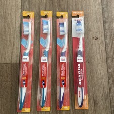 4x CVS Health Dual Clean Soft Bristle Toothbrush Gentle Gum Care Oral Care