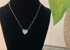 Swarovski Necklace with Pave Crystal Heart Pendant Rhodium Plated