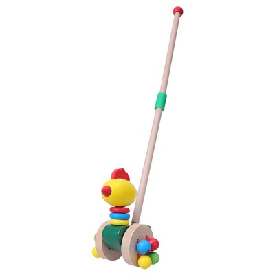 2 Pcs Waddling Ente Spielzeug Baby Schieben Spielzeug Holz Push Spielzeug