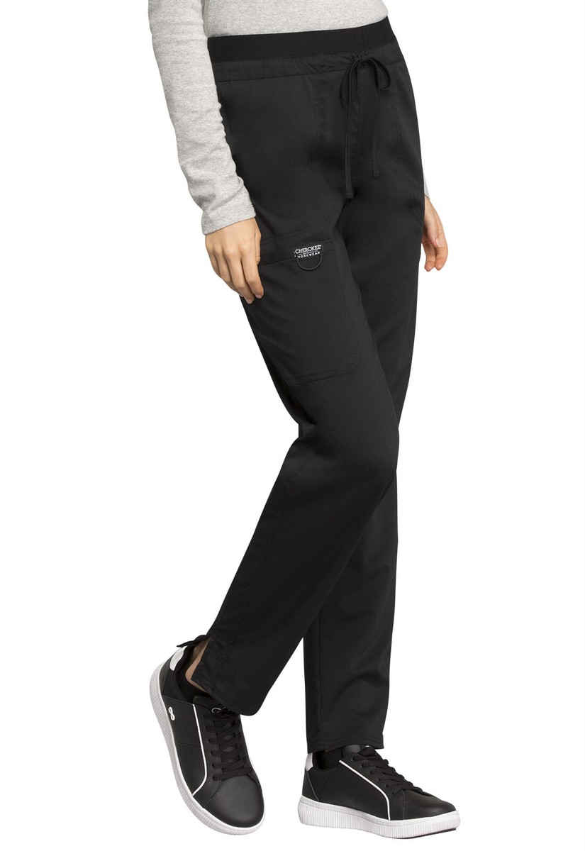 Cherokee Workwear Scrubs Mid Rise Tapered Leg Drawstring