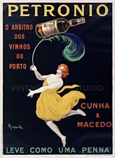 Petronio Wine 1911 Cappiello Vintage French Liquor Giclee Canvas Print 20x28