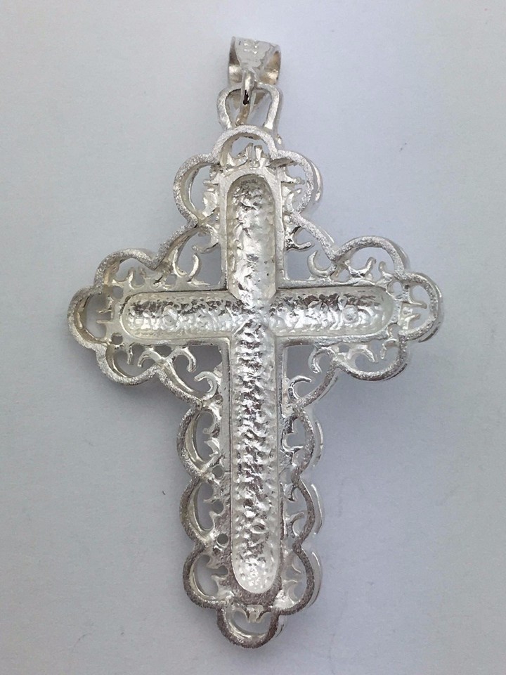 925 Sterling Silver Christian Jesus Christ Catholic Crucifix Cross ...