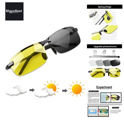 YIMI Polarisierte, photochrome Outdoor-Sport-Sonnenbrille für Männer und Frau...