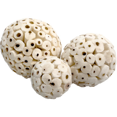 5166 Sola Ball Sampler - Handmade Lightweight Sola Wood Bird Foot Toys