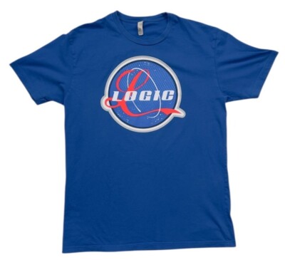 Logic Rapper Hip-Hop Logo Graphic T-Shirt Mens L Blue Bobby Tarantino ...