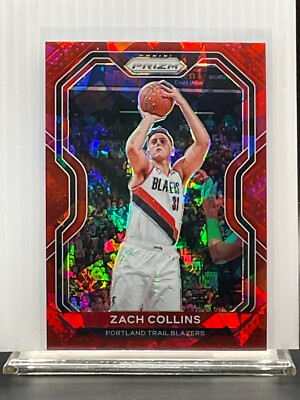 2020-21 Prizm Basketball - Zach Collins- Red Cracked Ice - Blazers