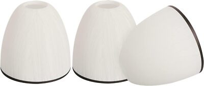 3 Pack Bell Shaped White Frosted Glass Shade, Traditional Style Modern Lighting 