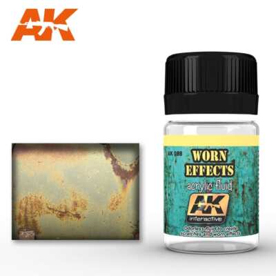 AK INTERACTIVE 088 Enamel Effect WORN EFFECTS ACRYLIC FLUID 35ml
