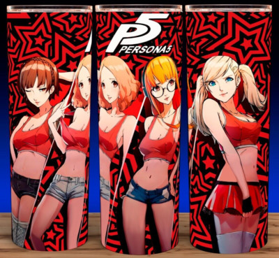 Persona 5 Ann - Makoto - Futaba - Haru Gaming Cup Mug Tumbler