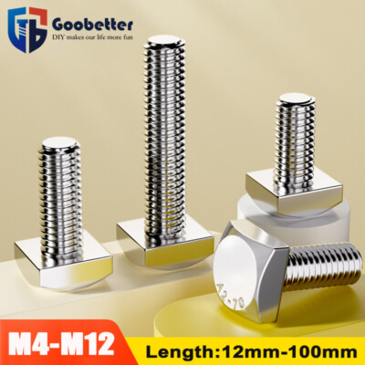 Hammerkopfschrauben M4 M5 M6 M8 M10 M12 Edelstahl V2A A2 Vierkantkopf Schraube