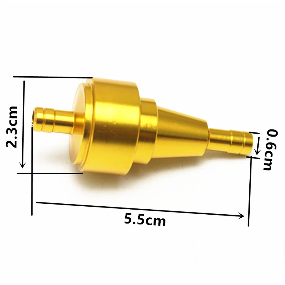 Filtro de combustible de gas en línea universal para moto Pit Dirt 6 mm limpiador tubo de gasolina Foto 2 de 4