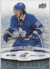 2014-15 Upper Deck Ice GREG McKEGG Ice Premieres rookie card #111