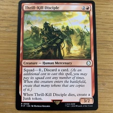 MTG Thrill-Kill Disciple [Fallout, Near Mint] Universes Beyond Rare Magic Card