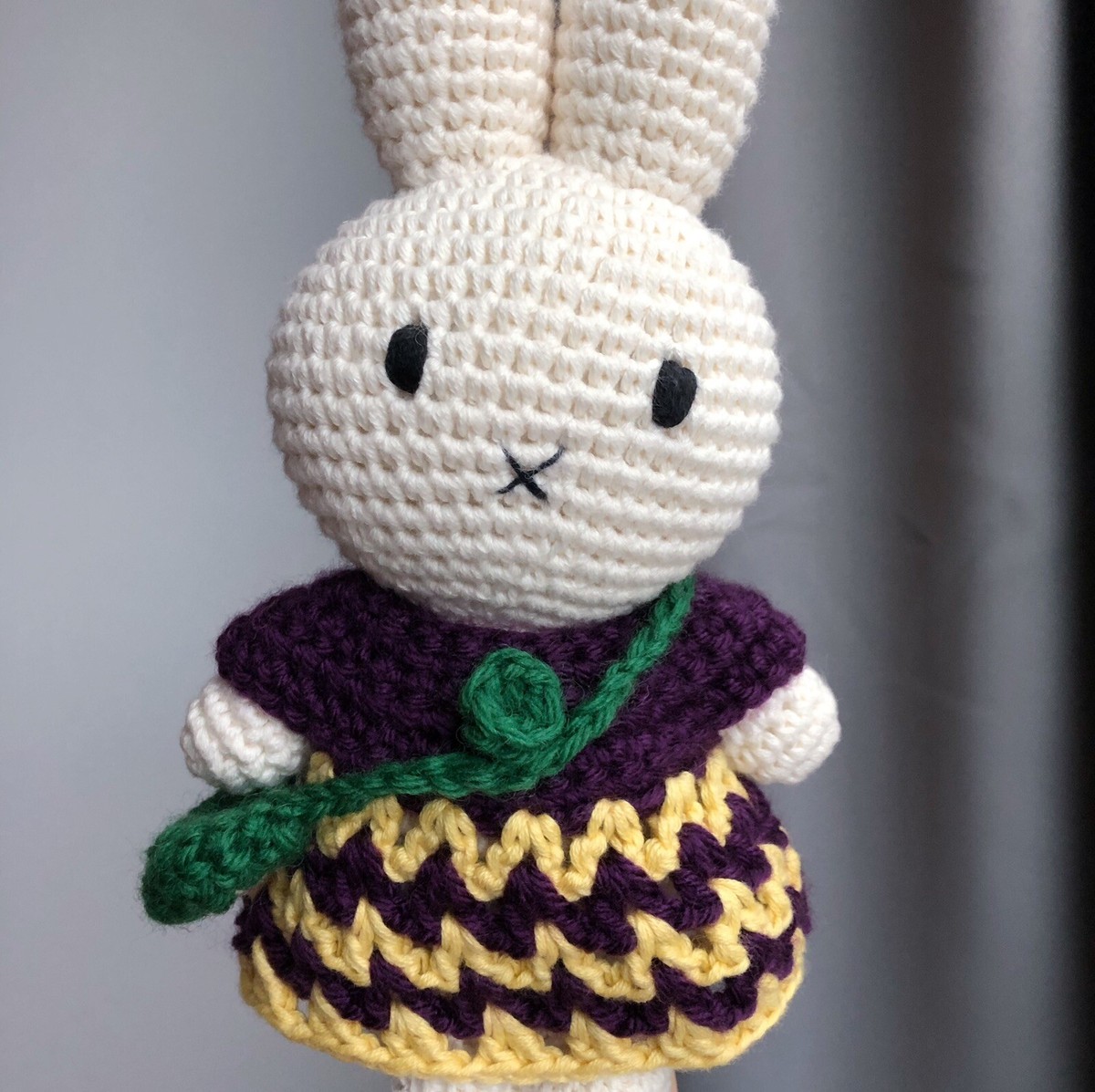 Handmade Crochet Miffy Dress Clothes Outfit For Just Dutch Plushie