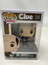 Funko Pop! Mr. Green with The Lead Pipe Mr Clue Retro Toys Hasbro W/ Protector