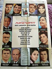 (AIRPORT) BURT LANCASTER (AIRPORT) ORIG,1970 ONE SHEET MOVIE POSTER (WOW)