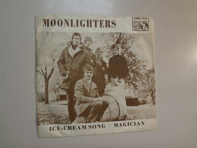 MOONLIGHTERS: Ice-Cream Song- Magician- Sweden 7'' 1968 Swedisc SWES 1230 PSL