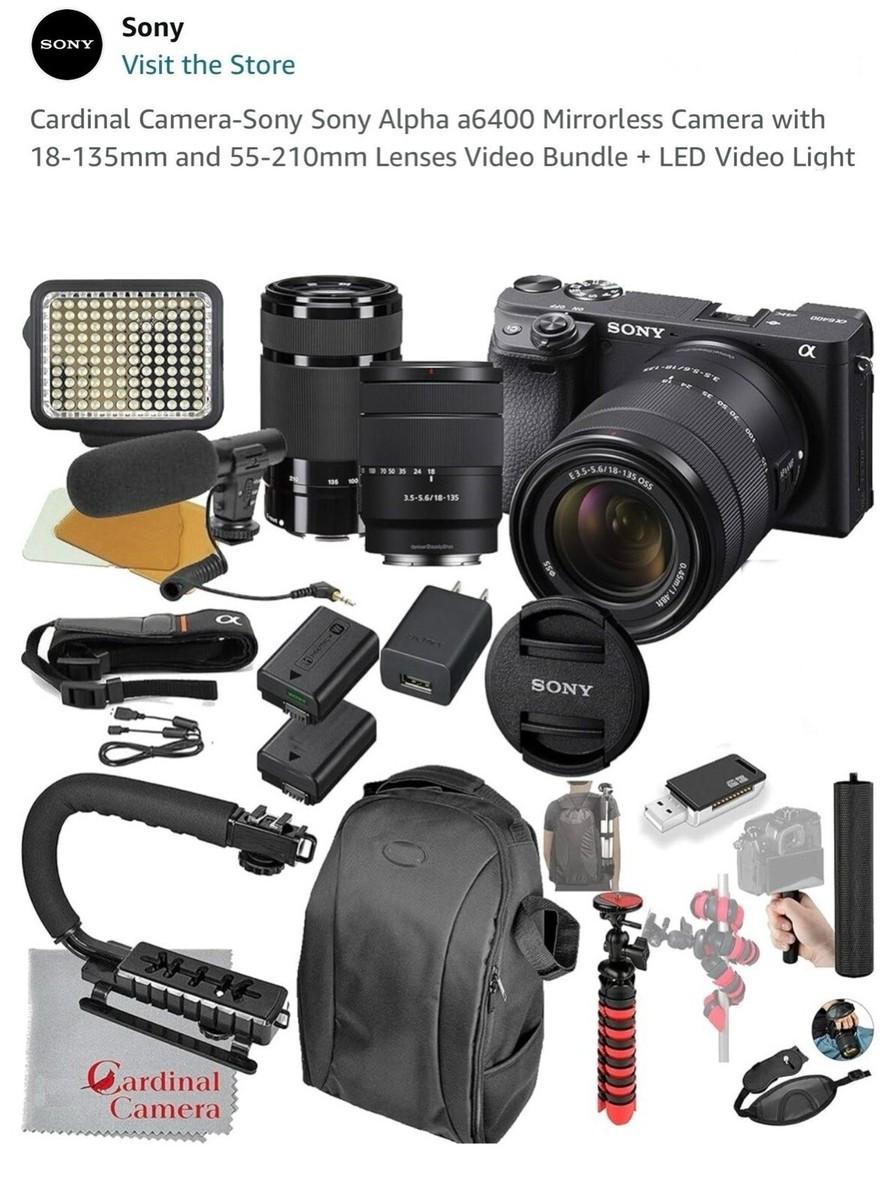sony alpha a6400 mirrorless digital camera Bundle