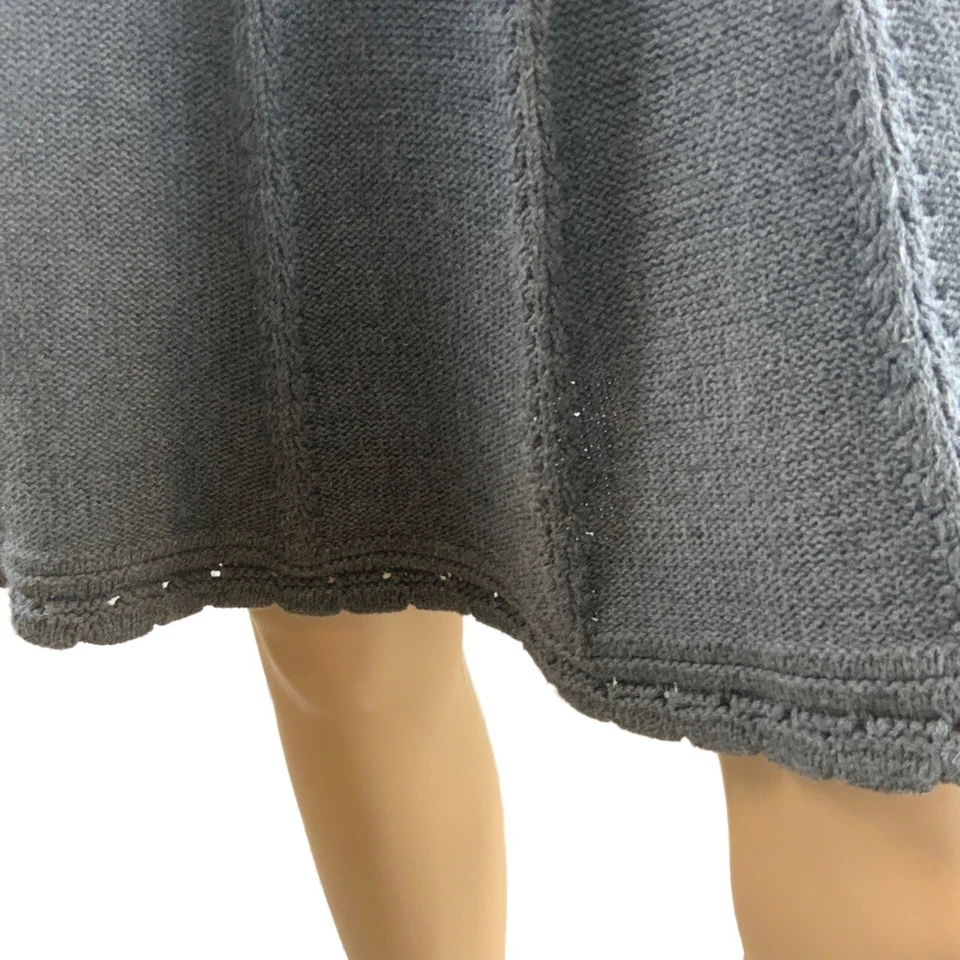 Falda Cabi Gris Carbón Tejido Cintura Elástica Línea A Talla XS Indie Sleaze Preppy Foto 2 de 4