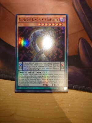 YUGIOH OBERSTES KÖNIGSTOR UNENDLICHKEIT SUPER RARE MACR-DE018 1.AUFLAGE