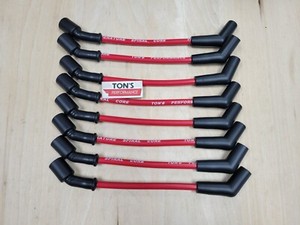 High Performance Ignition Wire Set Red 9mm Spark Plug Wires For