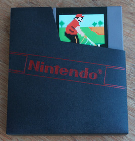 Golf NES, Mattel, Rare 5-Screw Cartridge, In Box And With Manual / Poly