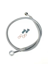 Streamline +6" Extended Steel Braided Rear Brake Line Clear Banshee YFZ350 350SE