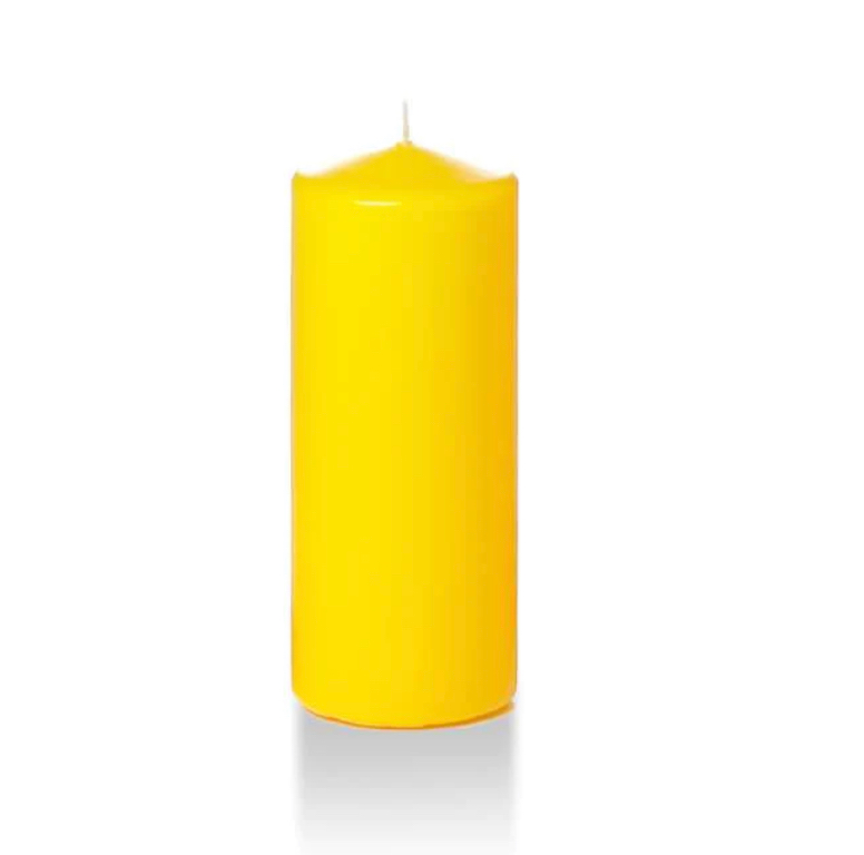 DIVINE SPIRITUALITY Yellow Pillar Candle eBay